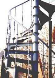 Gietijzeren wenteltrap